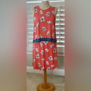 Hatley dress. Small. Coral with flowers